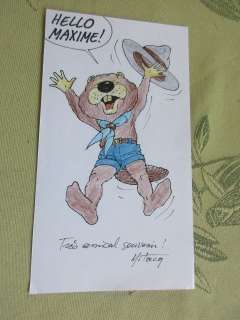 Mitacq | La patrouille des Castors T11 - Les loups écarlates + dessin dédicacé sur feuille libre - Broché - EO - (1964) | Catawiki