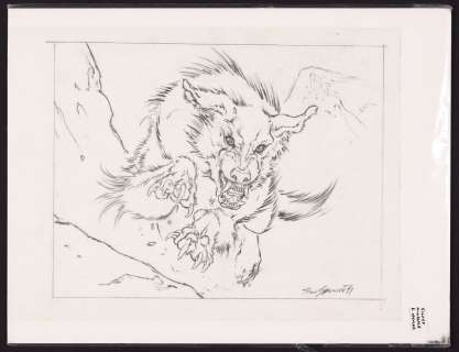 Wolf Sketch by Ron Spencer | mycomicshop.com