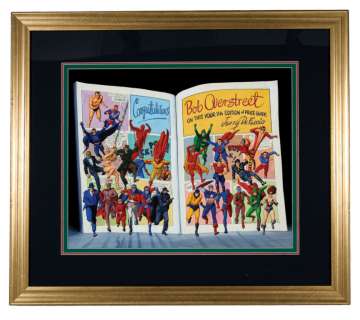IMPRESSIVE OVERSTREET SPECIALTY ORIGINAL ART FEATURING GOLDEN AGE HEROES. | Hake’s