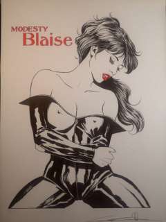 Candita, Giuseppe | G. Candita - Candita, Giuseppe - Original drawing - "Modesty Blaise" - Page volante - Exemplaire unique - (2022) | Catawiki