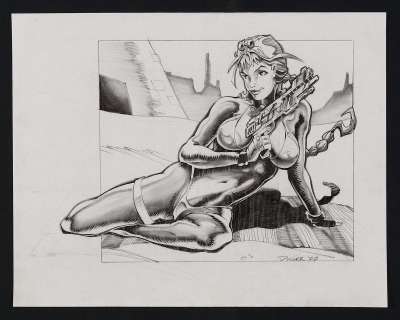 Lara Croft Pinup by Dinger | mycomicshop.com