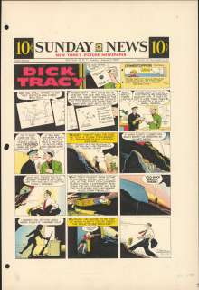 Gould - DICK TRACY, Sunday Color Proof (08/04/1957) | Russ Cochran