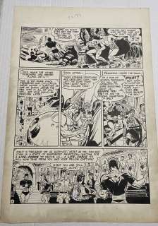Joe Kubert - joe kubert unpublished flash comics hawkman page