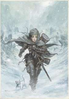 Julien Delval - Couverture originale du roman Sabriël de Garth Nix