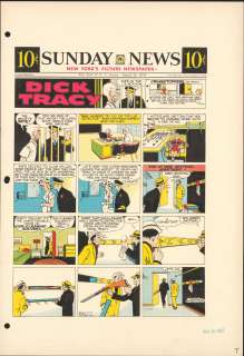 Gould - DICK TRACY, Sunday Color Proof (08/25/1957) | Russ Cochran