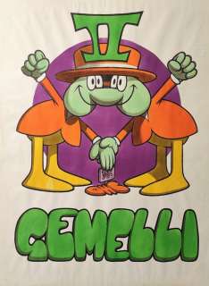 Jacovitti - Studio Il Soldatino | Jacovitti - Studio Il Soldatino - illustrazione originale "I segni Zodiacali: Gemelli" (cm 57 x 42) - Page volante - Exemplaire unique - (1979) | Catawiki