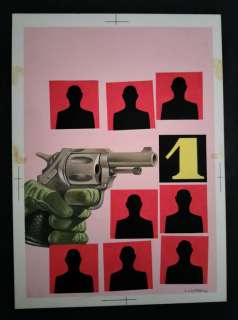 Luigi Corteggi - Satanik n. 128 - Copertina Originale " Luigi Corteggi " - Page volante - Exemplaire unique - (1969)