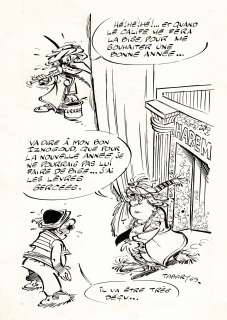 Tabary | Iznogoud, dessin original à l’encre de chine publié dans le magazine Record n° 96 de décembre 1969. | Septimus