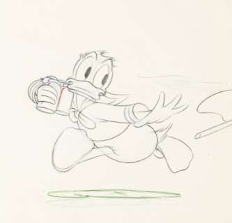 Walt Disney Studio | Donald Duck - "Officer Duck" - Original Animation Drawing - (1939) | Catawiki