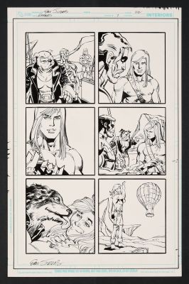 Klaus Janson, Dan Jurgens | Original Art from Kamandi Challenge #7 (2017) Page 22 Pencils by Dan Jurgens, Inks by Klaus Janson | mycomicshop.com