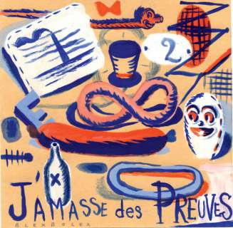 Blexbolex - "J‘amasse des preuves" Illustration originale à la gouache. Signée