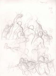 Delaby | Murena, études Ã  la mine de plomb sur papier des… | Millon