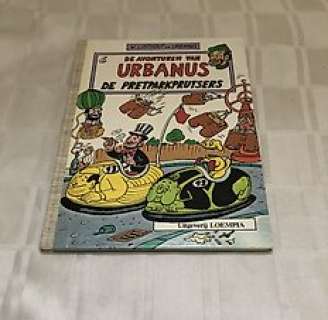 Willy Linthout / Servranckx Urbain - Urbanus 6 - De Pretparkprutsers - linnen rug - oplage 100 ex. + opdrachttekening - Cartonné - EO - (1984)
