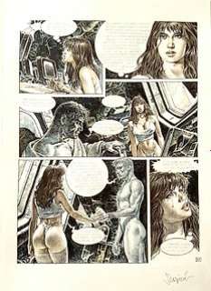 Paolo Eleuteri Serpieri | Serpieri, Paolo Eleuteri - Original page - Druuna "Aphrodisia" - Page volante - (1997) | Catawiki