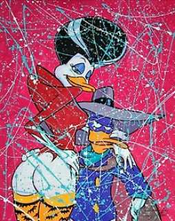 Leonardo Di Matteo | Darkwing Duck - Pop Art Painting by Leonardo Di Matteo 50 x 40 cm | Catawiki