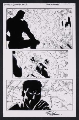 Ron Williams | Original Art from First Guard #2 (2026 G-Man Comics) Page 1 Pencils and Inks by Ron Williams | mycomicshop.com