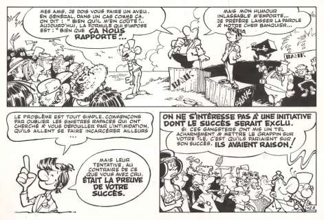 Greg | Achille Talon, planche n°42A Ã  l’encre de Ch… | Millon