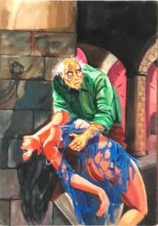 Gianni Renna | Lo Scheletro n. 2 - Original cover - Gianni Renna - Page volante - Exemplaire unique - (1974) | Catawiki