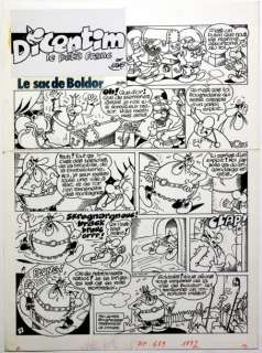 Kamb,  Jacques  (1933-2015) - KAMB, JACQUES Planche originale de début de " Dicemtim, le petit franc