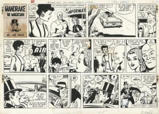 Fred Fredericks | Mandrake The Magician Sunday strip du 01 Février 1970 | Galerie 9ème Art