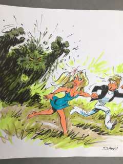 Dany | Dany - Dessin original couleur - Olivier Rameau - Colombe en grand danger | Catawiki