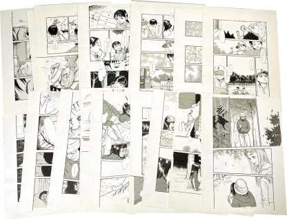 Hiraku Machida Hand-Drawn Manuscript 16 "Drawing Robin Hood"