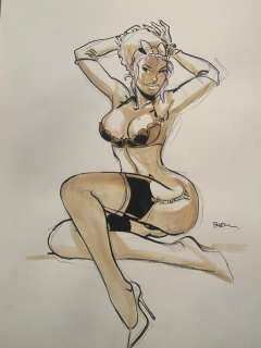 Meynet, Félix | Meynet, Félix - Dessin original - Mirabelle coquine | Catawiki