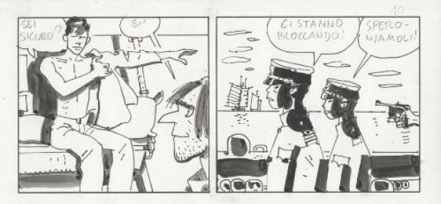 Hugo Pratt | La jeunesse de Corto Maltese, strip 2, page 50, éditions Casterman 2011 | Galerie 9ème Art