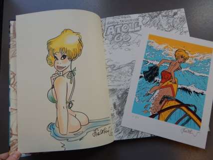 François Walthéry | Natasja 20 - Atoll 66 + dédicace in kleur + prent - BH exemplaar - Luxe hc op groot formaat - oplage: 15 ex. - EO - (2007) | Catawiki