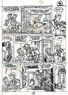 Gazzotti | Soda, planche originale préparatoire au feutre fin. | Septimus