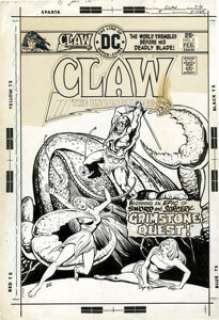 Ernie Chan Claw the Unconquered #5 Cover and 7-page Group Original Art (DC, 1976). In addition to the cover for -