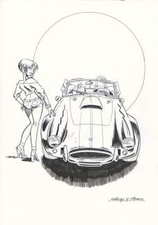 Krings, Jean-Marc | Krings, Jean-Marc - Dessin original - Waw ! - AC Cobra - (2015) | Catawiki