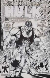 Dale Keown The Incredible Hulk #393 Cover Original Art (Marvel, 1989). Dale Keown puts the Jade Giant through - | Heritage