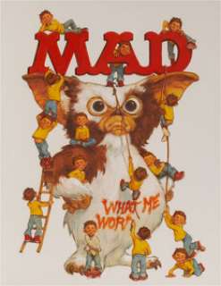 Richard Williams Mad #298 Gremlins II Cover Original Art (EC, 1990). Alfred is this Gremlin‘s worst nightmare -
