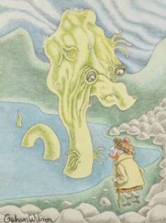 GAHAN WILSON (American, b. 1930) Playboy cartoon illustration, November 1962 Mixed media on paper 9 x 6.75 in. -