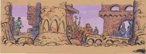 Jean-Claude Mézières | Valérian, Les astéroïdes de Shimballil, illustration | Galerie 9ème Art