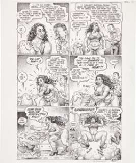 Robert Crumb Hup #4 "Mr. Natural & Flakey Foont in A Bitchin’ Bod!" Page 13 Original Art (Last - | Heritage