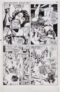 Jack Kirby and Alfredo Alcala Destroyer Duck #2 page 13 Original Art (Eclipse, 1983). Writer Steve Gerber, -