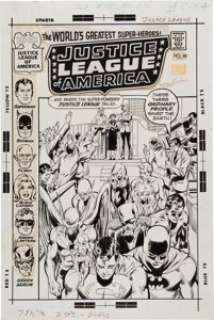 Neal Adams and Dick Giordano Justice League of America #88 Cover Original Art (DC, 1971). Neal Adams redefined the - | Heritage