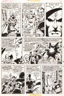 George Perez and Pablo Marcos The Avengers #160 Page 16 Original Art (Marvel, 1977). Captain America, the Vision, -