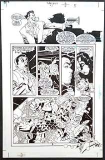 Pascual Ferry - Superboy and Joker - Original art page DC Pascual Ferry - Exemplaire unique