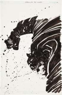 Frank Miller Absolute Dark Knight Book Cover Original Art (DC, 2006). "It took me years to define, in my own - | Heritage