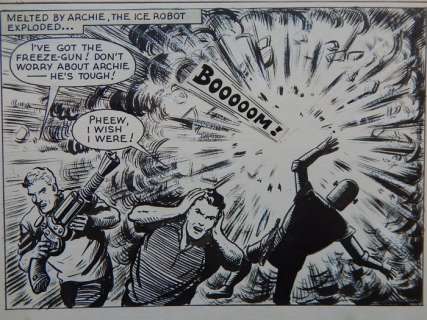 Kearon, Edward | Kearon, Edward - Originele pagina - Archie, de man van Staal - The Jungle Menage - (1966) | Catawiki