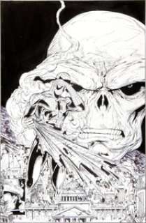 Todd McFarlane The Amazing Spider-Man #325 Cover Original Art (Marvel, 1989). Who else but the Red Skull would -