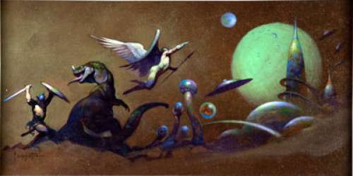 Frank Frazetta Fantasy World Doubleday Book Club Illustration Original Art (c. 1970s). A 1970s promotion for - | Heritage
