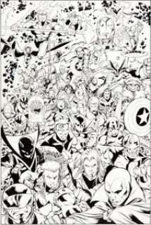 Carlos Pacheco and Jesus Merino Avengers Forever #11 Splash Page 23 Original Art (Marvel, 1999). Avengers from -