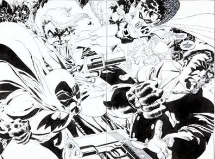 Tim Sale Batman: Dark Victory Double Splash Page #34-35 Original Art (DC, 2000). Looking for an "ultimate" -