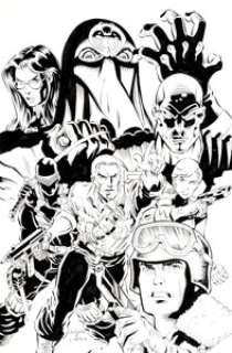 Dan Jurgens and John Larter G.I. Joe: Frontline #1 Alternate Dynamic Forces Cover Original Art (Image, 2002). The Joes -