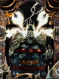 Bo Hampton Castle of the Bat Cover Original Art (DC, 1995). An absolutely stunning painted cover by -