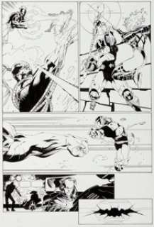 Travis Charest and Troy Hubbs WildC.A.T.s #16 Page 14 Original Art (Image, 1994). Page features Spartan, -